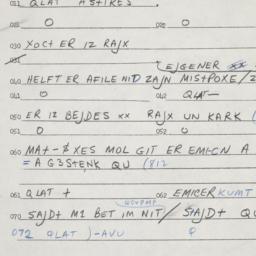 Eastern questionnaire, answ...