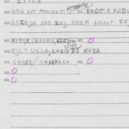 Eastern questionnaire, answ...