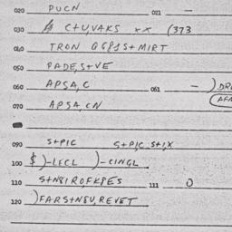 Eastern questionnaire, answ...