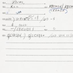 Eastern questionnaire, answ...