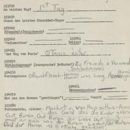 Western questionnaire, answ...