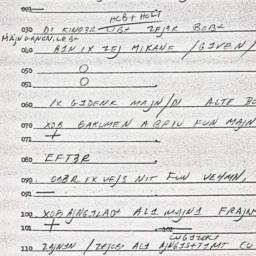 Eastern questionnaire, answ...