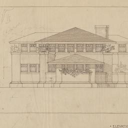 Exterior elevation toward S...