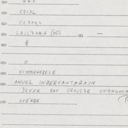 Eastern questionnaire, answ...