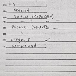 Eastern questionnaire, answ...