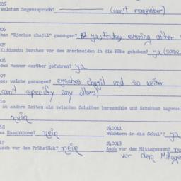 Western questionnaire, answ...
