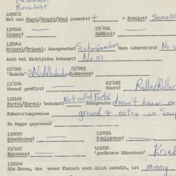 Western questionnaire, answ...