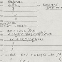 Eastern questionnaire, answ...