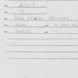 Eastern questionnaire, answ...