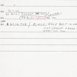 Eastern questionnaire, answ...