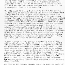 Letter from Ralph J. Bunche...