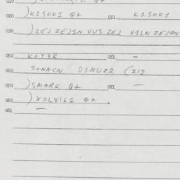 Eastern questionnaire, answ...