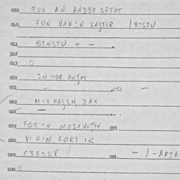 Eastern questionnaire, answ...