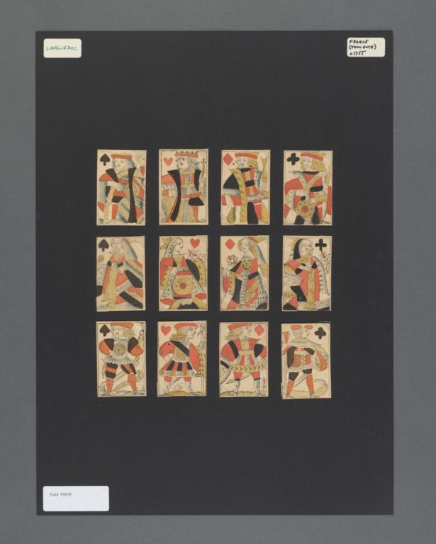 Standard deck of playing cards with French suits, Languedoc pattern