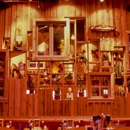 Interior view, dining area.