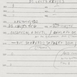 Eastern questionnaire, answ...