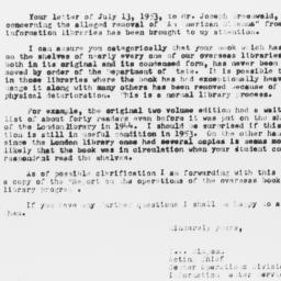 Letter from T.W. Simpson to...