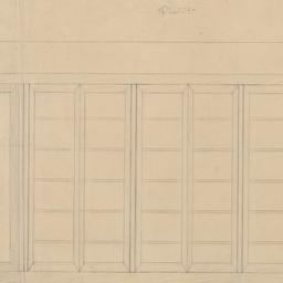 Bookcase plan, elevation, s...
