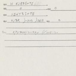 Eastern questionnaire, answ...