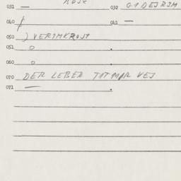 Eastern questionnaire, answ...