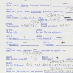 Western questionnaire, answ...
