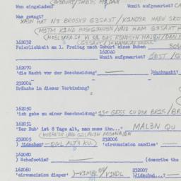 Western questionnaire, answ...
