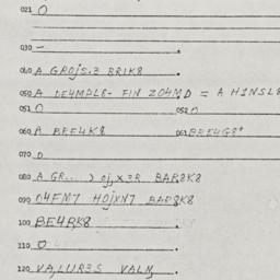 Eastern questionnaire, answ...