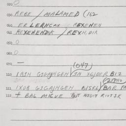 Eastern questionnaire, answ...