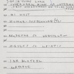 Eastern questionnaire, answ...