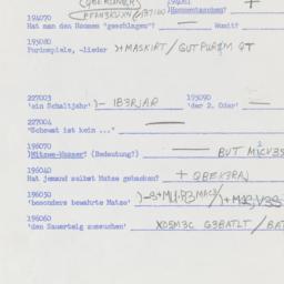 Western questionnaire, answ...