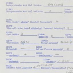 Western questionnaire, answ...