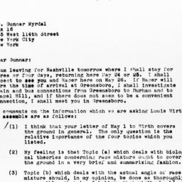 Letter from Guy B. Johnson ...