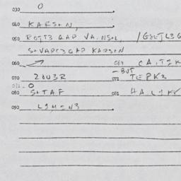 Eastern questionnaire, answ...