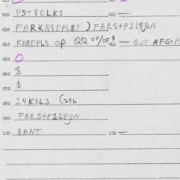 Eastern questionnaire, answ...