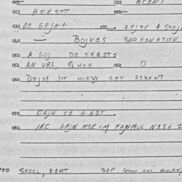 Eastern questionnaire, answ...