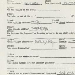 Western questionnaire, answ...