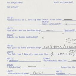 Western questionnaire, answ...