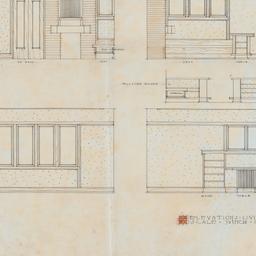 Living room millwork, cabin...