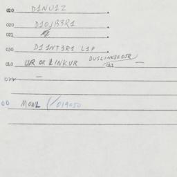 Eastern questionnaire, answ...