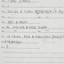 Eastern questionnaire, answ...