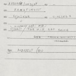 Eastern questionnaire, answ...