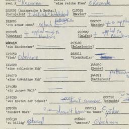 Western questionnaire, answ...