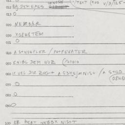 Eastern questionnaire, answ...