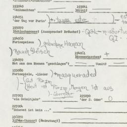 Western questionnaire, answ...