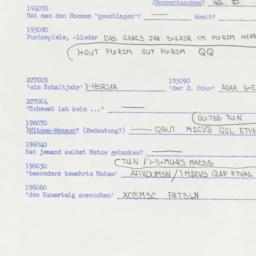 Western questionnaire, answ...
