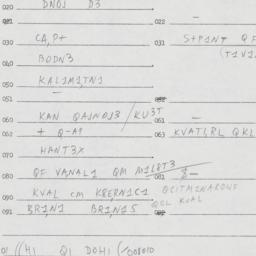 Eastern questionnaire, answ...