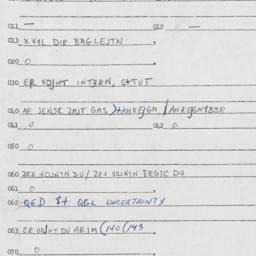 Eastern questionnaire, answ...