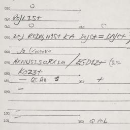 Eastern questionnaire, answ...