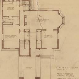 First floor plan, revised