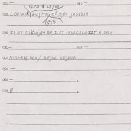 Eastern questionnaire, answ...